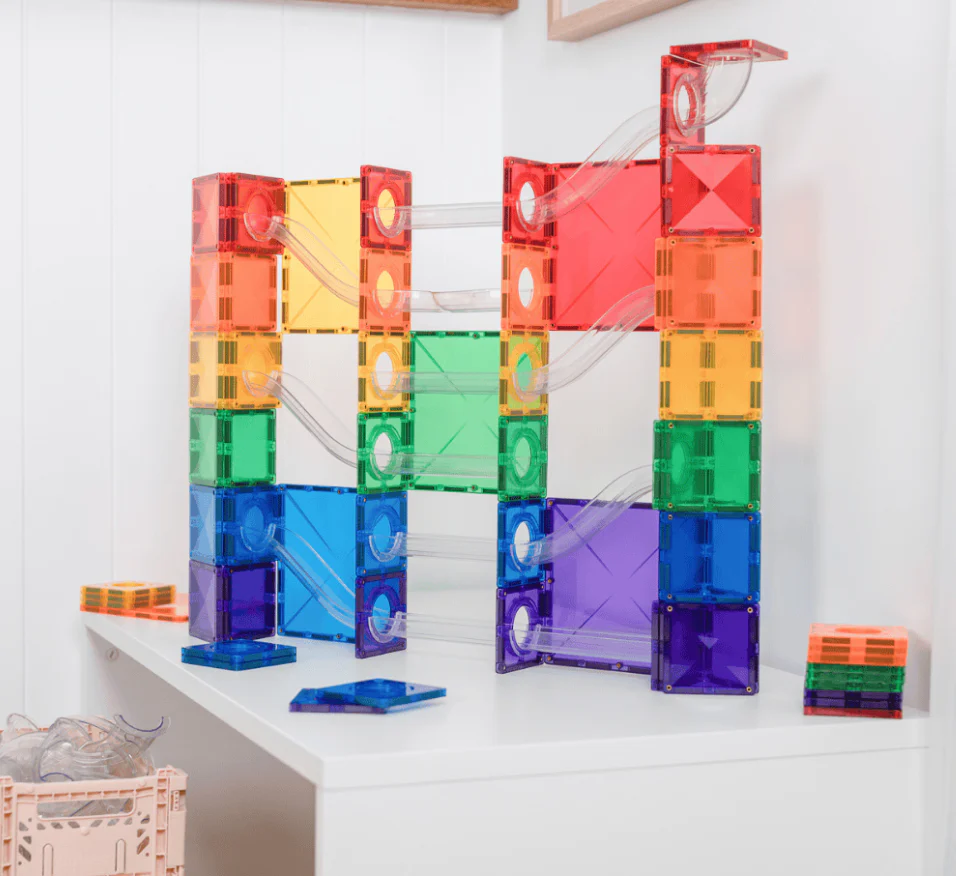Connetix Super Ball Run Pack - Rainbow 134pc - Image 2