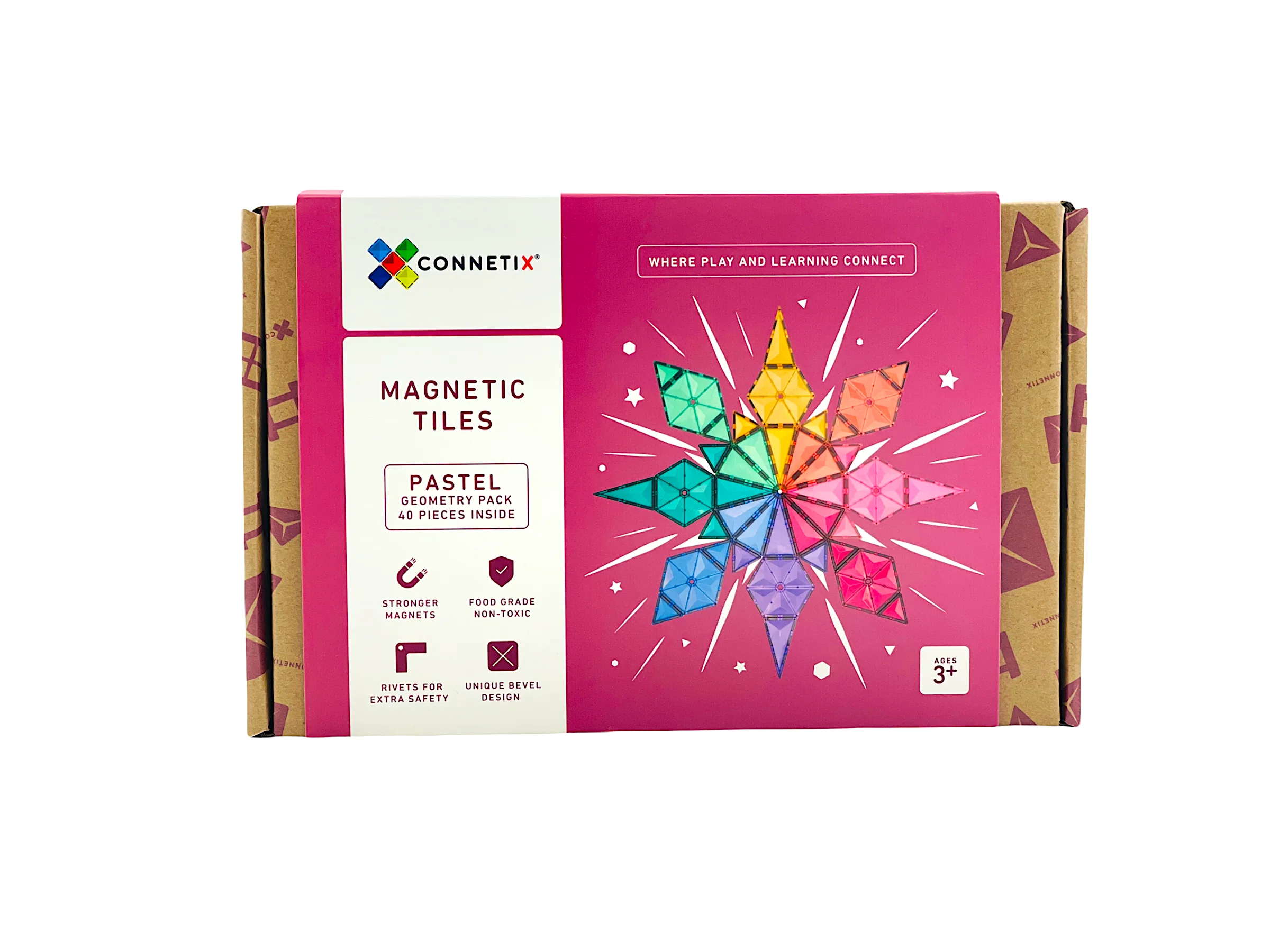 Connetix Tiles - Geometry Pastel 40pc