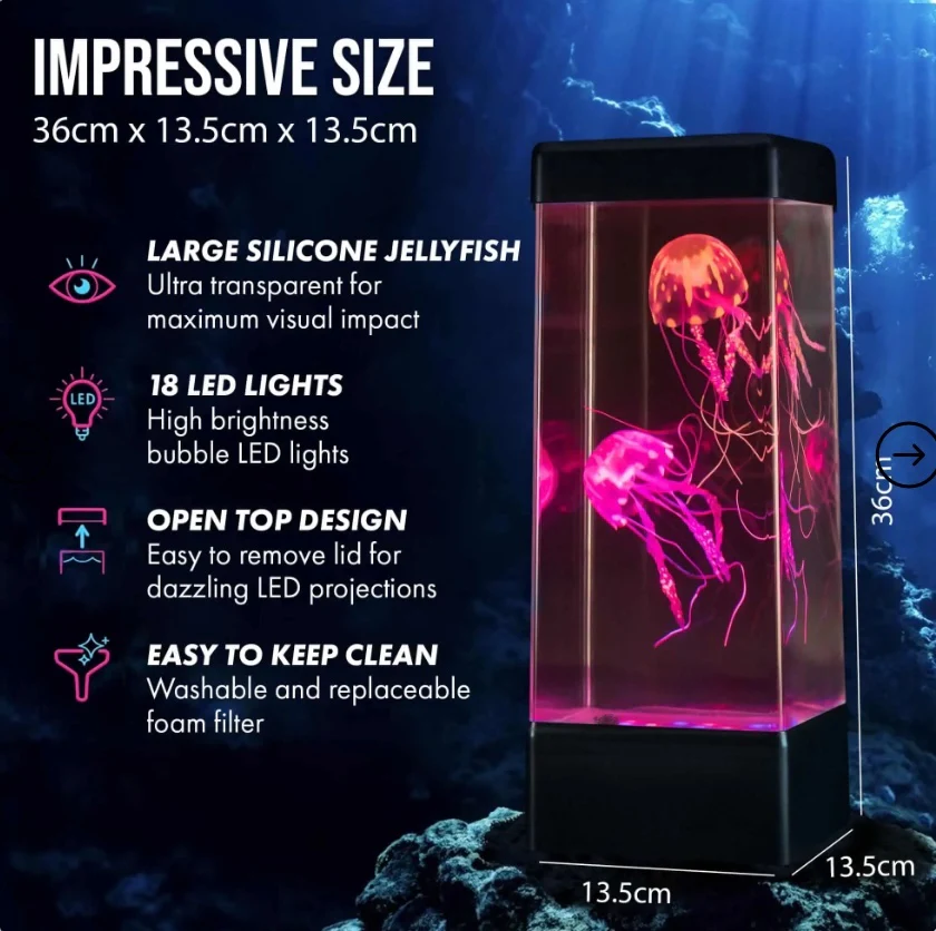Jinx Luminous Jellyfish Mood Lamp - Image 3