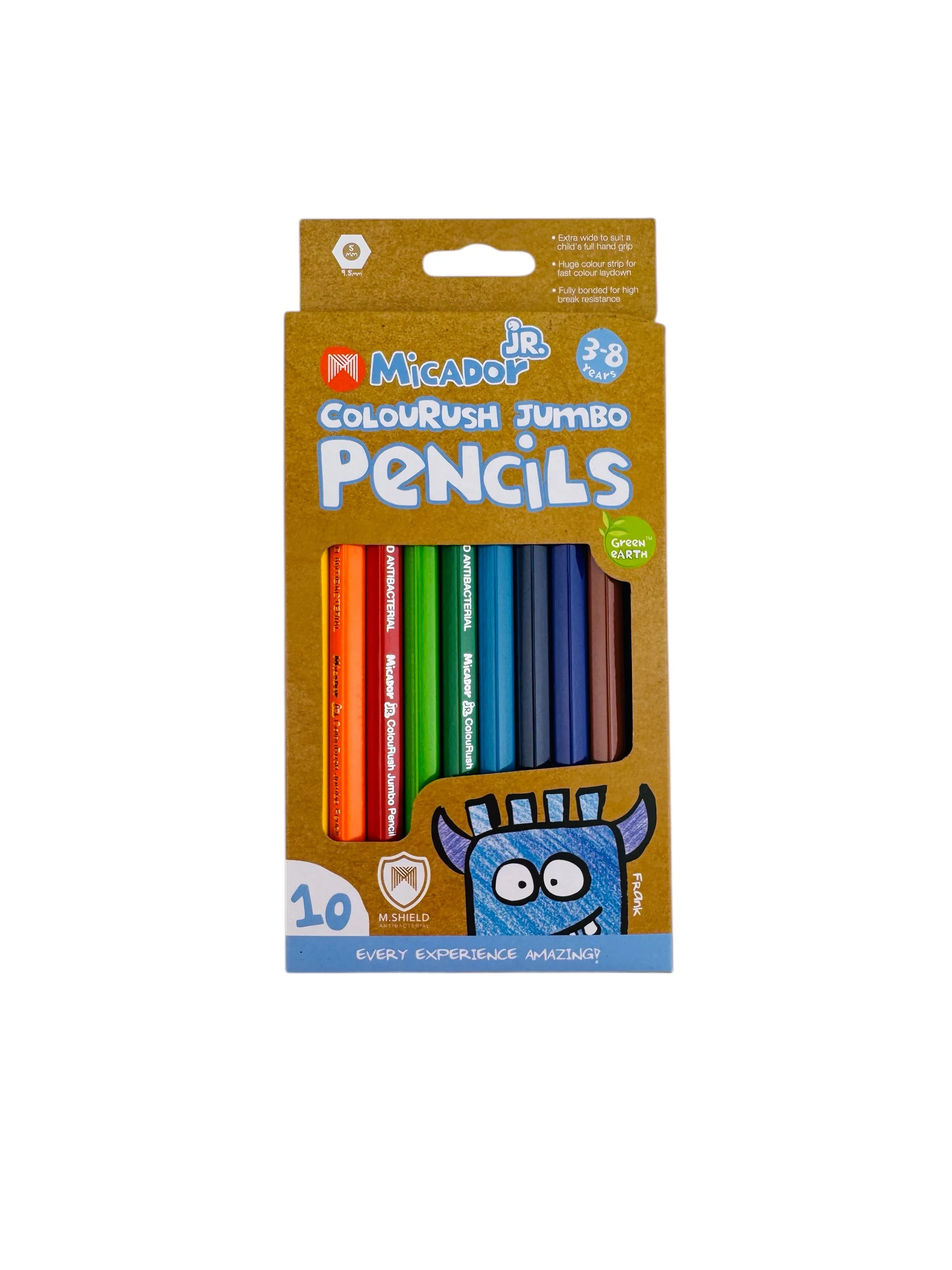 Micador JUMBO Colourush Triangle Pencils - 10 Pack - Image 4