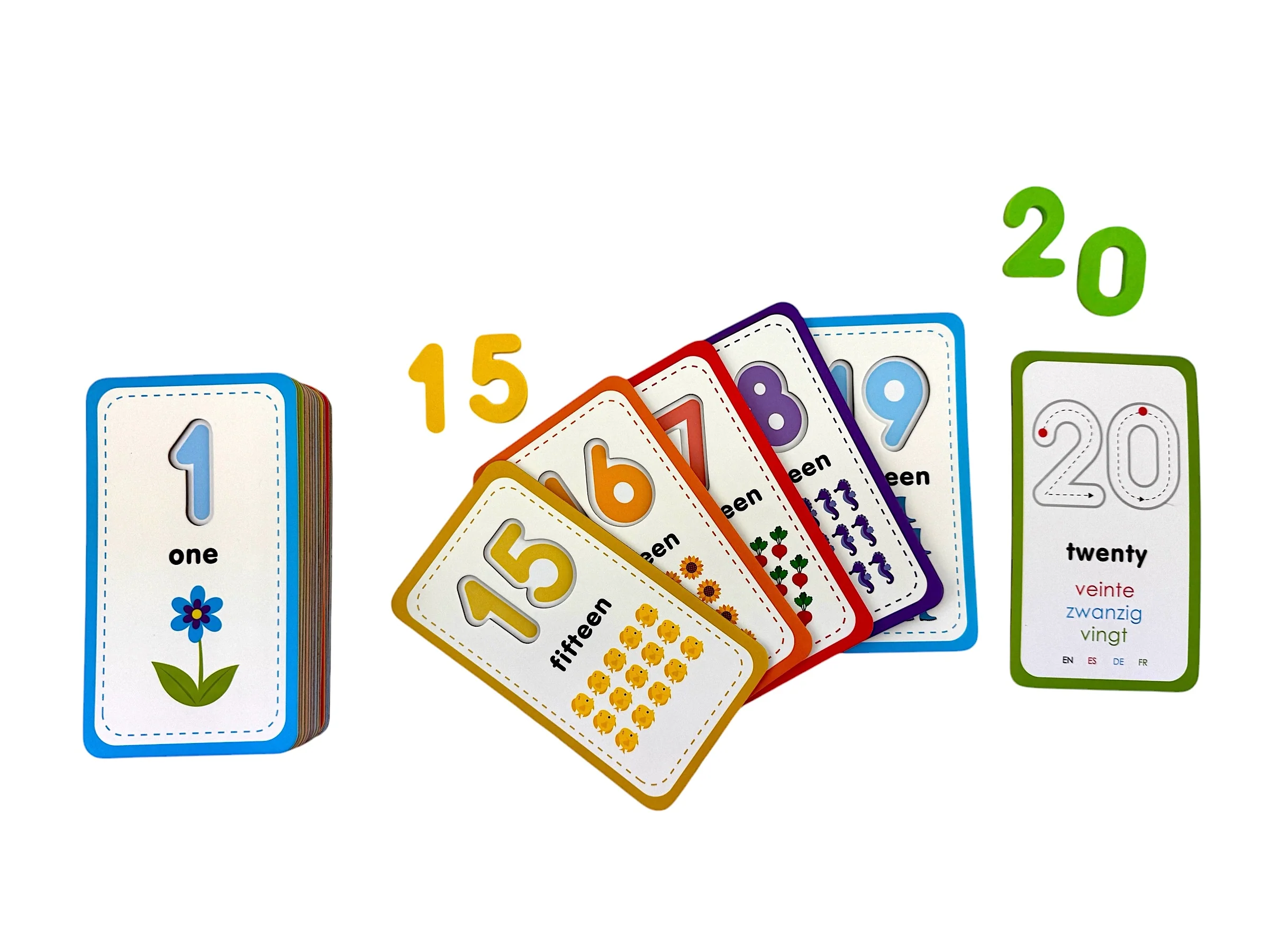 Number, Counting and Fraction Matching Flashcards - Image 3