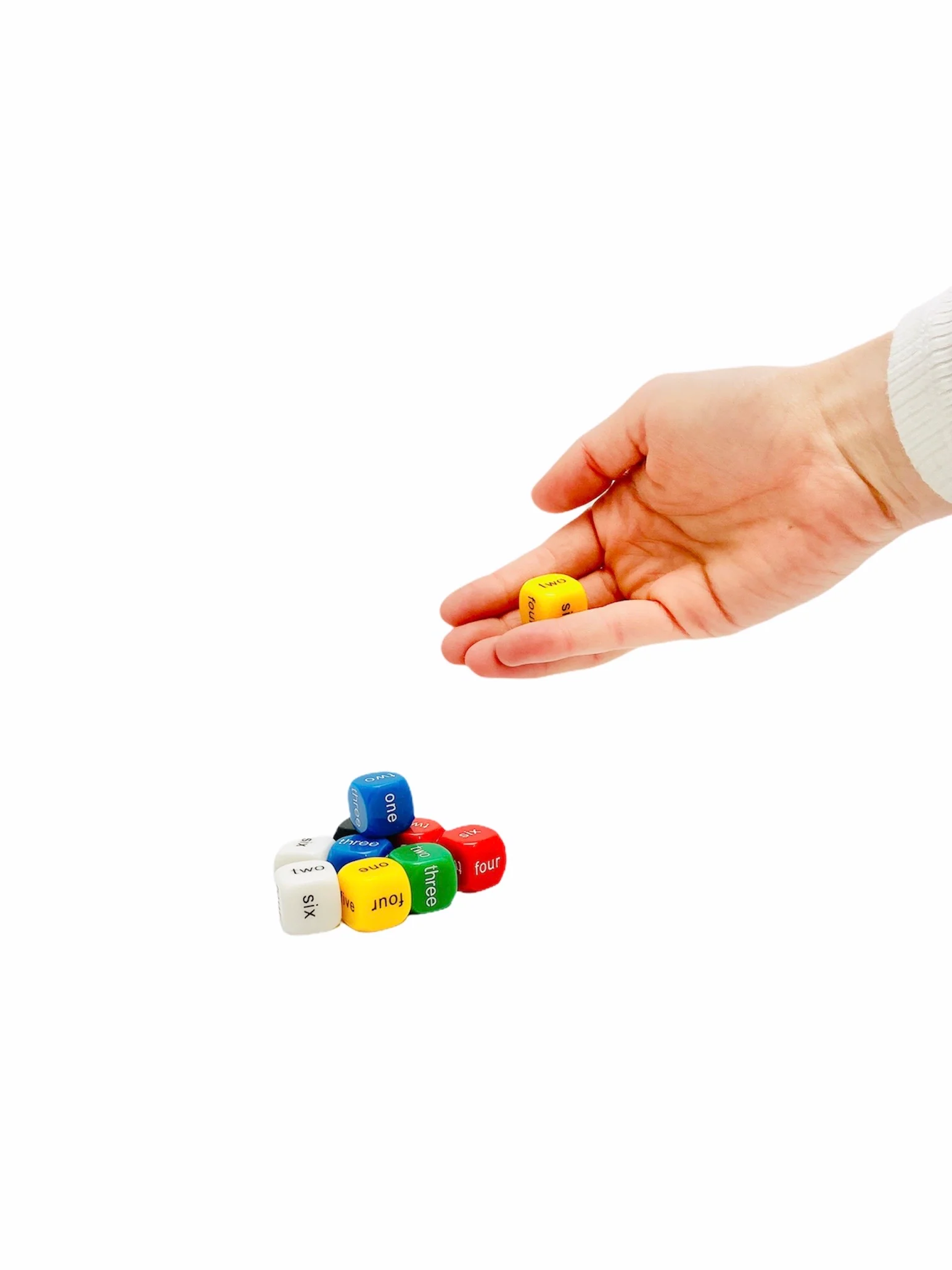 Numeral Word Dice 1-6 Pk 5