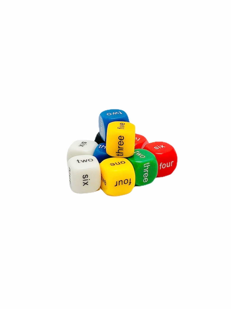 Numeral Word Dice 1-6 Pk 5 - Image 2