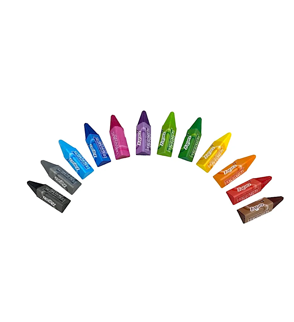Ooly Happy Triangles Jumbo Crayons - Image 3