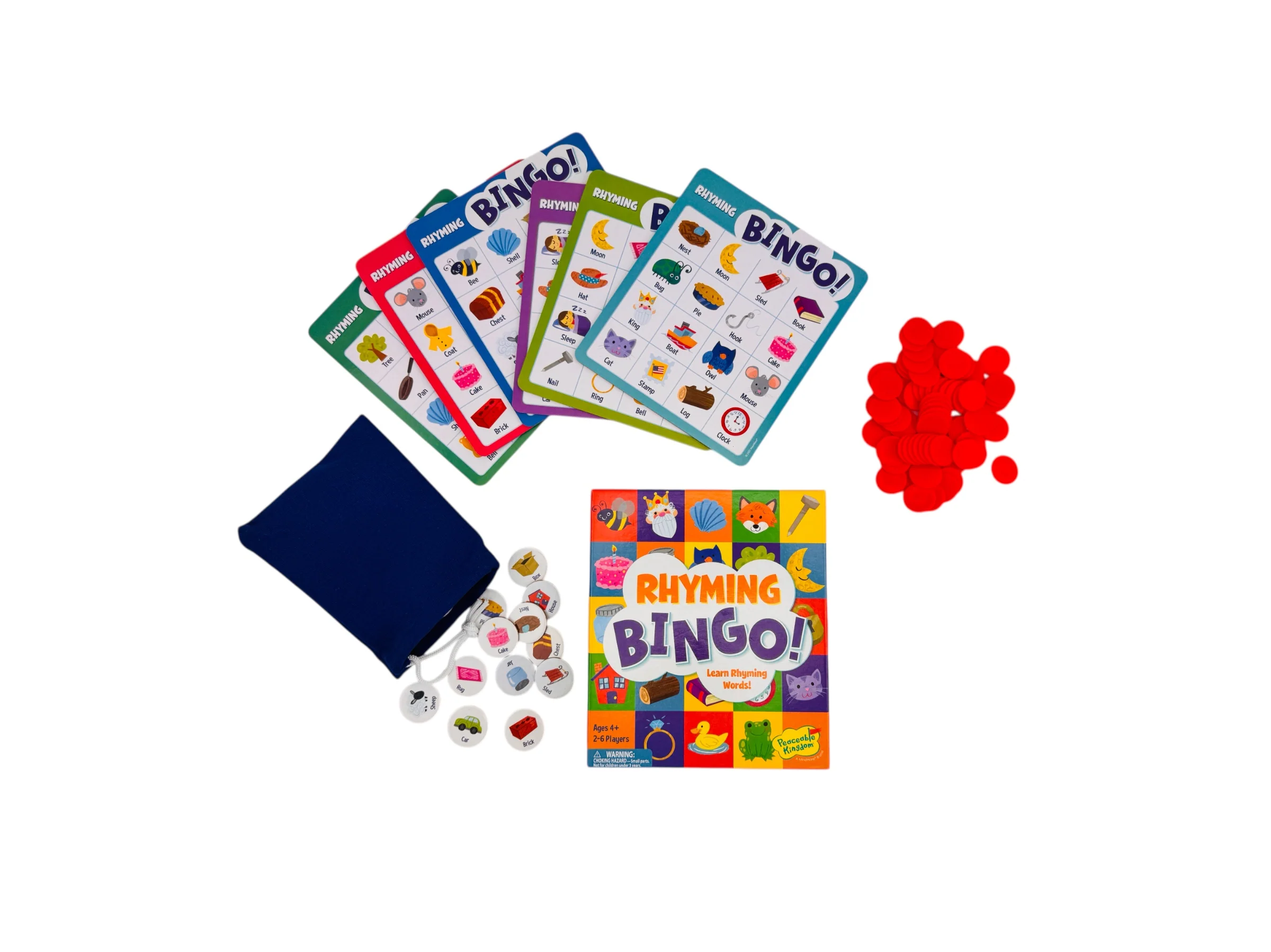 Peaceable Kingdom Rhyming Bingo - Image 2