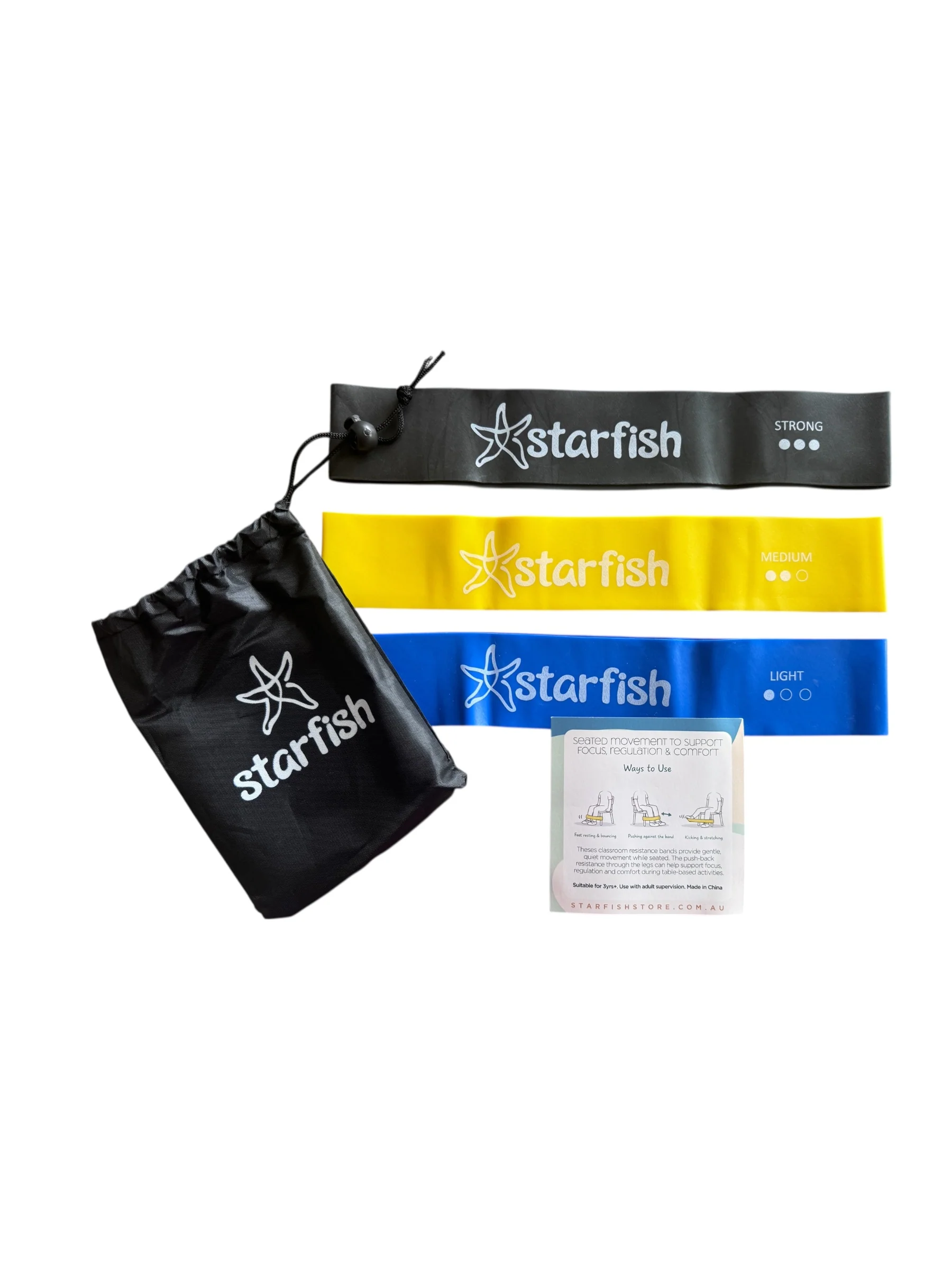 Starfish Classroom Resistance Bands - Pk3 - Image 2