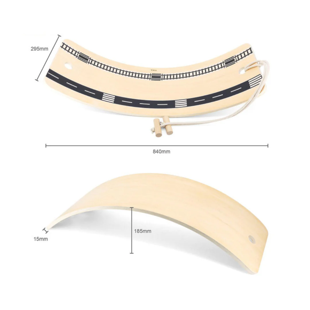 VIGA Wooden Balancing Board - Image 2