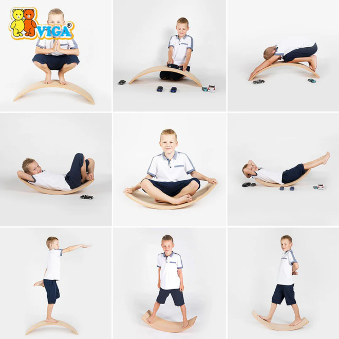 VIGA Wooden Balancing Board - Image 3
